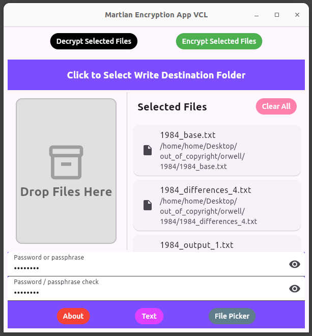 Encrypt and decrypt files