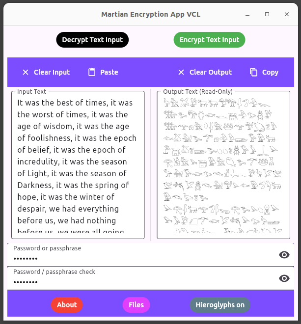 Encrypt and decrypt text